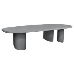 ΤΡΑΠΕΖΙ ΤΡΑΠΕΖΑΡΙΑΣ FIBER CEMENT ΟΒΑΛ GLEN HM6598.02 ΜΠΕΖ 260x95x75Υεκ