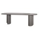 ΤΡΑΠΕΖΙ ΤΡΑΠΕΖΑΡΙΑΣ FIBER CEMENT ΟΒΑΛ GLEN HM6598.01 ΓΚΡΙ 260x95x75Υεκ