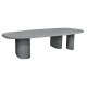 ΤΡΑΠΕΖΙ ΤΡΑΠΕΖΑΡΙΑΣ FIBER CEMENT ΟΒΑΛ GLEN HM6598.01 ΓΚΡΙ 260x95x75Υεκ