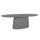 ΤΡΑΠΕΖΙ ΤΡΑΠΕΖΑΡΙΑΣ ΟΒΑΛ BRECCAN HM6577.01 ΓΚΡΙ FIBER CEMENT 240x100x75Υεκ.