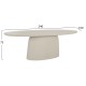ΤΡΑΠΕΖΙ ΤΡΑΠΕΖΑΡΙΑΣ ΟΒΑΛ BRECCAN HM6577.02 ΜΠΕΖ FIBER CEMENT 240x100x75Υεκ.
