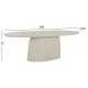 ΤΡΑΠΕΖΙ ΤΡΑΠΕΖΑΡΙΑΣ ΟΒΑΛ BRECCAN HM6577.02 ΜΠΕΖ FIBER CEMENT 240x100x75Υεκ.