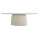 ΤΡΑΠΕΖΙ ΤΡΑΠΕΖΑΡΙΑΣ ΟΒΑΛ BRECCAN HM6577.02 ΜΠΕΖ FIBER CEMENT 240x100x75Υεκ.