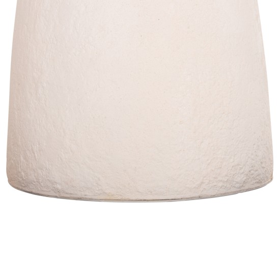 ΤΡΑΠΕΖΙ ΤΡΑΠΕΖΑΡΙΑΣ ΣΤΡΟΓΓΥΛΟ SEPPO HM18154.02 FIBER CEMENT ΛΕΥΚΟ--Φ119,5x75,5Υεκ.