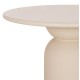 ΤΡΑΠΕΖΙ ΤΡΑΠΕΖΑΡΙΑΣ ΣΤΡΟΓΓΥΛΟ KAZVIN HM6582.02 ΜΠΕΖ FIBER CEMENT Φ130x73Υεκ