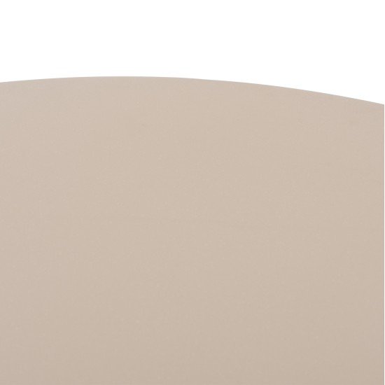 ΤΡΑΠΕΖΙ ΤΡΑΠΕΖΑΡΙΑΣ FIBER CEMENT ΣΤΡΟΓΓΥΛΟ NAYU HM6583.02 ΜΠΕΖ Φ120x73Υεκ