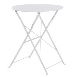 ΤΡΑΠΕΖΙ ΖΑΠΠΕΙΟΥ ΠΤΥΣΣΟΜΕΝΟ ΣΤΡΟΓΓΥΛΟ SOPHIE HM6336.02 ΜΕΤΑΛΛΙΚΟ ΜΑΥΡΟ Φ60x70Υεκ.