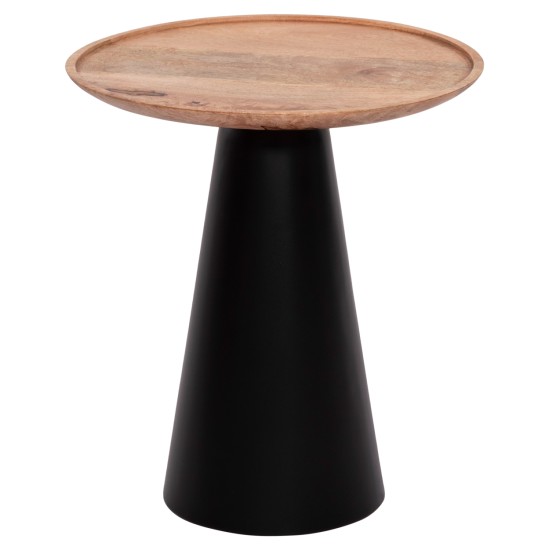 ΤΡΑΠΕΖΙA ΣΑΛΟΝΙΟΥ 2ΤΜΧ RIFF HM9997 ΞΥΛΟ MANGO-ΜΕΤΑΛΛΙΚΕΣ ΒΑΣΕΙΣ Φ60 & Φ40 εκ.