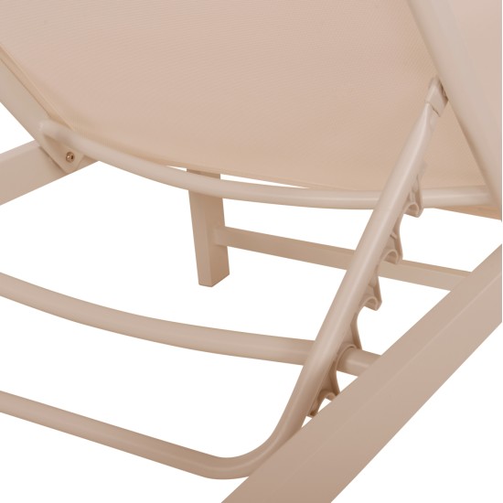 ΞΑΠΛΩΣΤΡΑ ΑΛΟΥΜΙΝΙΟΥ THATCHER HM5983.04 ΣΑΜΠΑΝΙ ΣΚΕΛΕΤΟΣ & TEXTILENE 196,5x64,5x92Υεκ