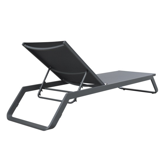 ΞΑΠΛΩΣΤΡΑ ΑΛΟΥΜΙΝΙΟΥ MARIMAR HM6562.01 ΣΚΕΛΕΤΟΣ & TEXTILENE ΓΚΡΙ 218x67x31Υεκ