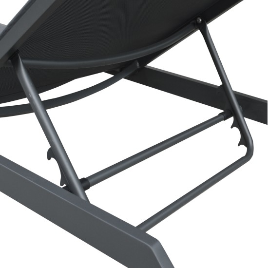 ΞΑΠΛΩΣΤΡΑ ΑΛΟΥΜΙΝΙΟΥ MARIMAR HM6562.01 ΣΚΕΛΕΤΟΣ & TEXTILENE ΓΚΡΙ 218x67x31Υεκ