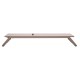 ΞΑΠΛΩΣΤΡΑ ΑΛΟΥΜΙΝΙΟΥ MARIMAR HM6562.03 ΣΚΕΛΕΤΟΣ TAUPE & TEXTILENE ΜΠΕΖ 220x67.5x31.5Υεκ