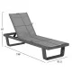 ΞΑΠΛΩΣΤΡΑ ΑΛΟΥΜΙΝΙΟΥ ΜΕ ΥΦΑΣΜΑ TESLIN RICKON HM6292.04 ΣΕ ΣΑΜΠΑΝΙ 198x61,5x97Υεκ.