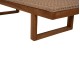 ΞΑΠΛΩΣΤΡΑ PATRON HM5993 TEAK ΞΥΛΟ ΚΑΙ ΣΧΟΙΝΙ VIRO ΣΕ ΠΛΕΞΗ WICKER 191x65x86Yεκ.