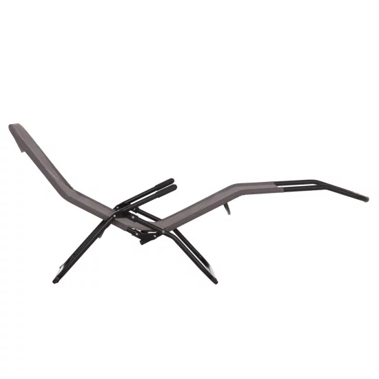 ΞΑΠΛΩΣΤΡΑ ΚΟΥΝΙΣΤΗ SWINGSAND HM6553.01 ΓΚΡΙ TEXTILENE--ΜΑΥΡΟ ΜΕΤΑΛΛΟ 143x60x94Υεκ