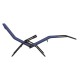 ΞΑΠΛΩΣΤΡΑ ΚΟΥΝΙΣΤΗ SWINGSAND HM6553.05 ΜΠΛΕ TEXTILENE--ΜΑΥΡΟ ΜΕΤΑΛΛΟ 143x60x94Υεκ