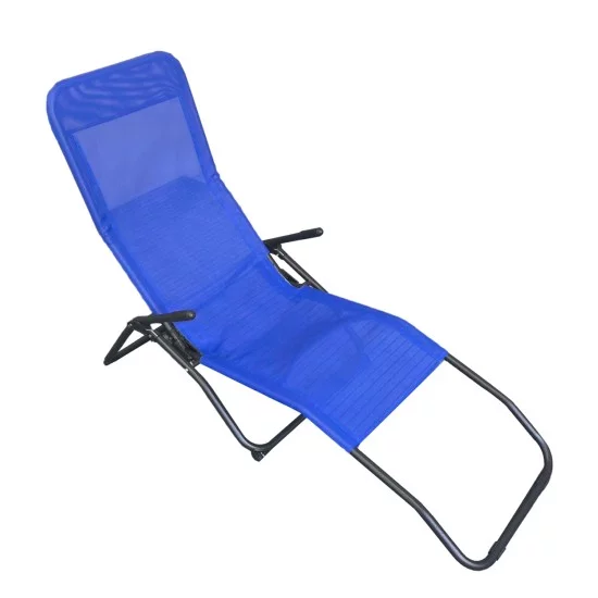 ΞΑΠΛΩΣΤΡΑ ΚΟΥΝΙΣΤΗ SWINGSAND HM6553.05 ΜΠΛΕ TEXTILENE--ΜΑΥΡΟ ΜΕΤΑΛΛΟ 142x60x95Υεκ