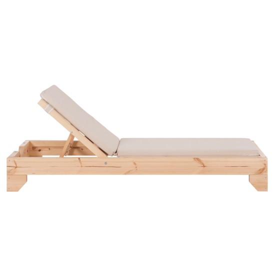 ΞΑΠΛΩΣΤΡΑ ΜΕ ΜΑΞΙΛΑΡΙ ΚΟΡΙΝΟΣ HM10775.60T ΞΥΛΟ ΠΕΥΚΟΥ--TEXTILENE ΜΠΕΖ 79x204x77Υεκ