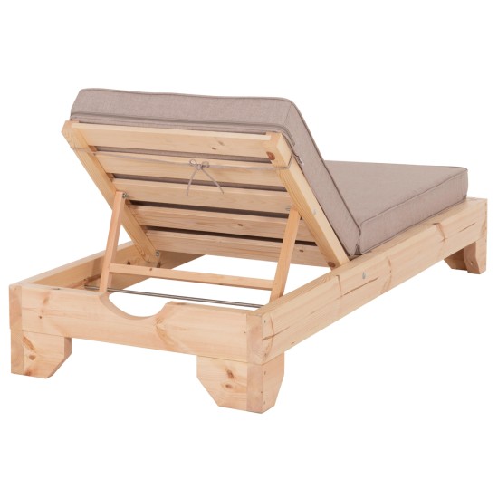 ΞΑΠΛΩΣΤΡΑ ΜΕ ΜΑΞΙΛΑΡΙ ΚΟΡΙΝΟΣ HM10778.72 ΞΥΛΟ ΠΕΥΚΟΥ--OLEFIN ΣΕ ΜΠΕΖ 79x204x77Υεκ