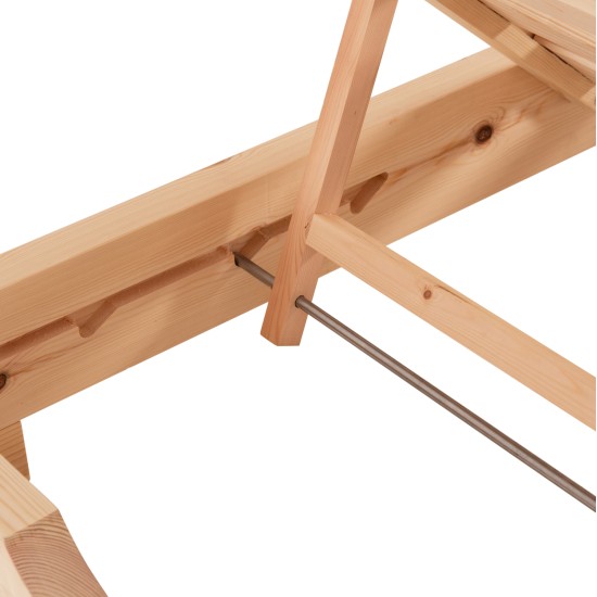 ΞΑΠΛΩΣΤΡΑ ΜΕ ΜΑΞΙΛΑΡΙ ΚΟΡΙΝΟΣ HM10778.73 ΞΥΛΟ ΠΕΥΚΟΥ--OLEFIN ΣΕ ΓΚΡΙ 79x204x77Υεκ