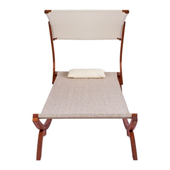 ΞΑΠΛΩΣΤΡΑ ΠΑΡΑΛΙΑΣ ΞΥΛΙΝΗ ΚΑΡΥΔΙ-ΜΠΕΖ ΜΕ ΣΚΙΑΣΤΡΟ COLBY HM5671.02 105X221X162Υ εκ. ΞΑΠΛΩΣΤΡΑ ΠΑΡΑΛΙΑΣ ΞΥΛΙΝΗ ΚΑΡΥΔΙ-ΜΠΕΖ ΜΕ ΣΚΙΑΣΤΡΟ COLBY HM5671.02 105X221X162Υ εκ.