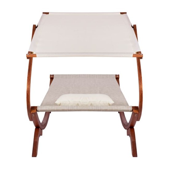 ΞΑΠΛΩΣΤΡΑ ΠΑΡΑΛΙΑΣ ΞΥΛΙΝΗ ΚΑΡΥΔΙ-ΜΠΕΖ ΜΕ ΣΚΙΑΣΤΡΟ COLBY HM5671.02 105X221X162Υ εκ. ΞΑΠΛΩΣΤΡΑ ΠΑΡΑΛΙΑΣ ΞΥΛΙΝΗ ΚΑΡΥΔΙ-ΜΠΕΖ ΜΕ ΣΚΙΑΣΤΡΟ COLBY HM5671.02 105X221X162Υ εκ.