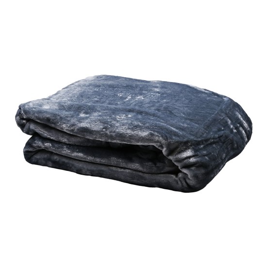 Κουβέρτα μινκ σε χρώμα γκρι 220x230