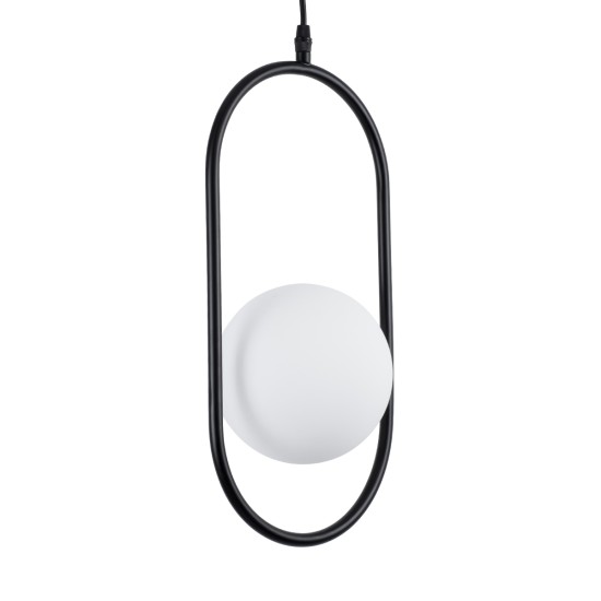 HAMBURG 00589 Μοντέρνο Κρεμαστό Φωτιστικό Οροφής με Ντουί 1 x G9 AC 220-240V IP20 - Μαύρο & Λευκό - Μ20 x Π15 x Υ40cm