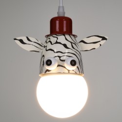 ZEBRA 00639 Παιδικό Κρεμαστό Φωτιστικό Οροφής με Ντουί 1 x E27 AC 220-240V IP20 - Πολύχρωμο - Μ19 x Π10.5 x Υ13.5cm