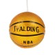 SPALDING NBA 00645 Μοντέρνο Κρεμαστό Παιδικό Φωτιστικό Οροφής Μονόφωτο 1 x E27 Πορτοκαλί Γυάλινο Φ18 x Υ18cm