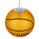 SPALDING NBA 00649 Παιδικό Κρεμαστό Φωτιστικό Οροφής με Ντουί 1 x E27 AC 220-240V IP20 - Πορτοκαλί & Μαύρο - Μ25 x Π25 x Υ25cm
