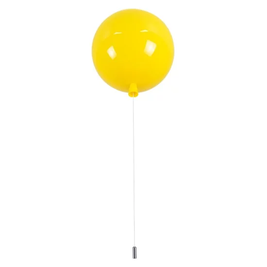 BALLOON 00651 Παιδικό Φωτιστικό Οροφής με Ντουί 1 x E27 AC 220-240V IP20 - Κίτρινο - Μ30 x Π30 x Υ33cm