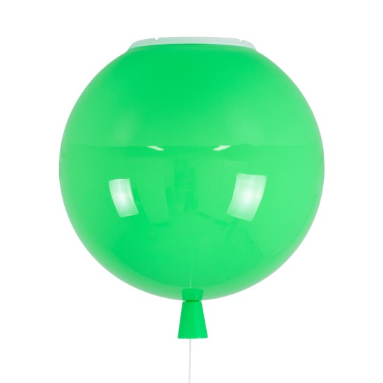BALLOON 00653 Παιδικό Φωτιστικό Οροφής Μπάλα Μονόφωτο 1 x E27 IP20 Πράσινο Πλαστικό με Ασημί Μέταλλο - Μ30 x Π30 x Υ33cm BALLOON 00653 Παιδικό Φωτιστικό Οροφής Μπάλα Μονόφωτο 1 x E27 IP20 Πράσινο Πλαστικό με Ασημί Μέταλλο - Μ30 x Π30 x Υ33cm