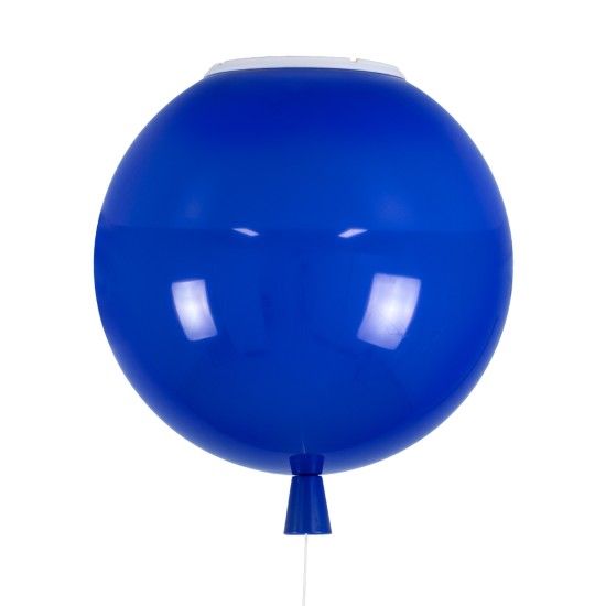 BALLOON 00654 Παιδικό Φωτιστικό Οροφής Μπάλα Μονόφωτο 1 x E27 IP20 Μπλε Πλαστικό με Ασημί Μέταλλο - Μ30 x Π30 x Υ33cm BALLOON 00654 Παιδικό Φωτιστικό Οροφής Μπάλα Μονόφωτο 1 x E27 IP20 Μπλε Πλαστικό με Ασημί Μέταλλο - Μ30 x Π30 x Υ33cm