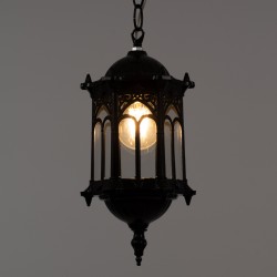 DARCY 00655 Vintage Κρεμαστό Φωτιστικό Οροφής με Ντουί 1 x E27 AC 220-240V IP20 - Μαύρο - Μ15.5 x Π15.5 x Υ32.5cm