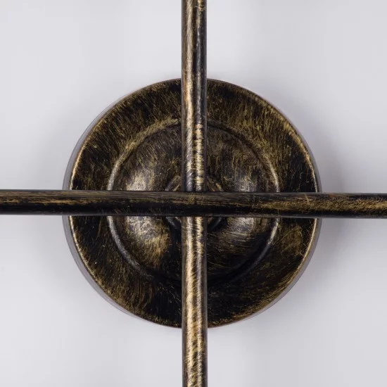 PIPING 00669 Vintage Φωτιστικό Τοίχου - Απλίκα με Ντουί 12 x E27 AC 220-240V IP20 - Μπρούτζινο - Μ78.5 x Π9.5 x Υ64cm