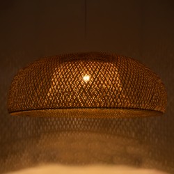 SAN TROPEZ 00673 Boho Κρεμαστό Φωτιστικό Οροφής με Ντουί 1 x E27 AC 220-240V IP20 - Μπεζ - Μ100 x Π100 x Y35cm