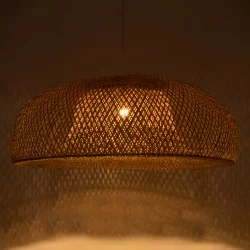 SAN TROPEZ 00673 Boho Κρεμαστό Φωτιστικό Οροφής με Ντουί 1 x E27 AC 220-240V IP20 - Μπεζ - Μ100 x Π100 x Y35cm