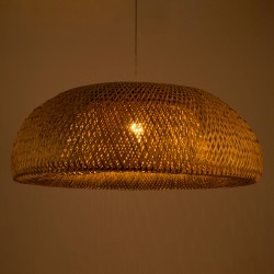 SAN TROPEZ 00674 Boho Κρεμαστό Φωτιστικό Οροφής με Ντουί 1 x E27 AC 220-240V IP20 - Μπεζ - Μ80 x Π80 x Y28cm