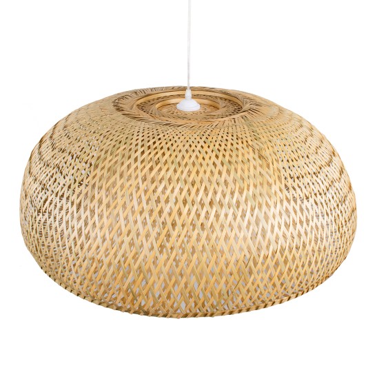 SAN TROPEZ 00674 Boho Κρεμαστό Φωτιστικό Ανάρτηση Μονόφωτο 1 x E27 IP20 Μπεζ Ξύλο - Μ80 x Π80 x Y28cm SAN TROPEZ 00674 Boho Κρεμαστό Φωτιστικό Ανάρτηση Μονόφωτο 1 x E27 IP20 Μπεζ Ξύλο - Μ80 x Π80 x Y28cm