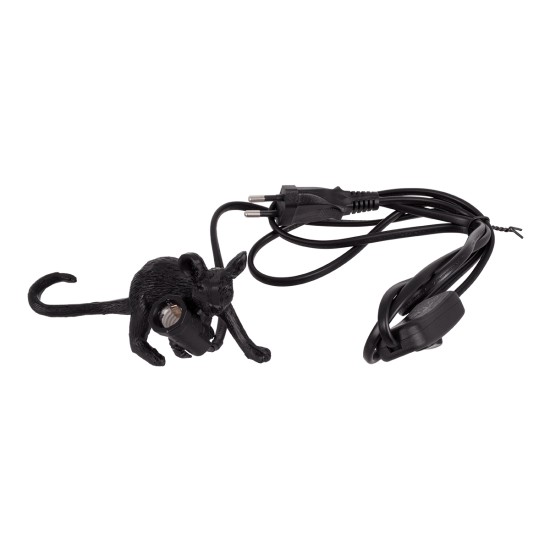 MOUSE 00675 Vintage Επιτραπέζιο Φωτιστικό Πορτατίφ Μονόφωτο 1 x E12 IP20 Μαύρο Πλαστικό - Μ13 x Π4 x Υ7cm MOUSE 00675 Vintage Επιτραπέζιο Φωτιστικό Πορτατίφ Μονόφωτο 1 x E12 IP20 Μαύρο Πλαστικό - Μ13 x Π4 x Υ7cm