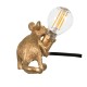 MOUSE 00677 Vintage Επιτραπέζιο Φωτιστικό Πορτατίφ Μονόφωτο 1 x E12 IP20 Χρυσό Πλαστικό - Μ13 x Π4 x Υ7cm MOUSE 00677 Vintage Επιτραπέζιο Φωτιστικό Πορτατίφ Μονόφωτο 1 x E12 IP20 Χρυσό Πλαστικό - Μ13 x Π4 x Υ7cm