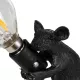 MOUSE 00678 Vintage Επιτραπέζιο Φωτιστικό Πορτατίφ με Ντουί 1 x E12 AC 220-240V IP20 - Μαύρο - Μ12 x Π4 x Υ10cm