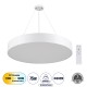 BURTON 61203-P Κρεμαστή Πλαφονιέρα Οροφής LED CCT 75W 8625lm 120° AC 220-240V - Εναλλαγή Φωτισμού μέσω Τηλεχειριστηρίου All In One Ψυχρό 6000k+Φυσικό 4500k+Θερμό 2700k Dimmable Φ60cm - Λευκό - 3 Years Warranty