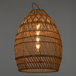 TAHITI 00710 Boho Κρεμαστό Φωτιστικό Οροφής με Ντουί 1 x E27 AC 220-240V IP20 - Μπεζ - Μ38 x Π38 x Υ50cm