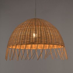 JAKARTA 00712 Boho Κρεμαστό Φωτιστικό Οροφής με Ντουί 1 x E27 AC 220-240V IP20 - Μπεζ - Μ50 x Π50 x Υ36cm