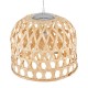 MANGEA 00715 Boho Κρεμαστό Φωτιστικό Πλέγμα Μονόφωτο 1 x E27 IP20 Μπεζ Ξύλο - Μ35 x Π35 x Υ22cm MANGEA 00715 Boho Κρεμαστό Φωτιστικό Πλέγμα Μονόφωτο 1 x E27 IP20 Μπεζ Ξύλο - Μ35 x Π35 x Υ22cm