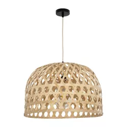 MANGEA 00716 Boho Κρεμαστό Φωτιστικό Οροφής με Ντουί 1 x E27 AC 220-240V IP20 - Μπεζ - Μ50 x Π50 x Υ34cm