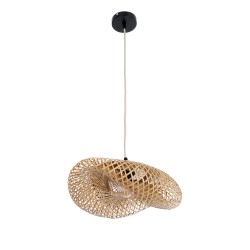 MEXICO 00718 Boho Κρεμαστό Φωτιστικό Οροφής με Ντουί 1 x E27 AC 220-240V IP20 - Μπεζ - Μ40 x Π30 x Υ18cm