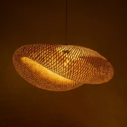 MEXICO 00720 Boho Κρεμαστό Φωτιστικό Οροφής με Ντουί 1 x E27 AC 220-240V IP20 - Μπεζ - Μ85 x Π55 x Υ36cm